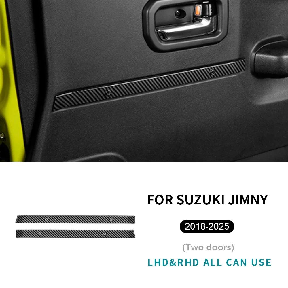 Carbon Fiber Interior Sticker for Suzuki Jimny 2018-2025 3/5 Doors ABS Black Trim