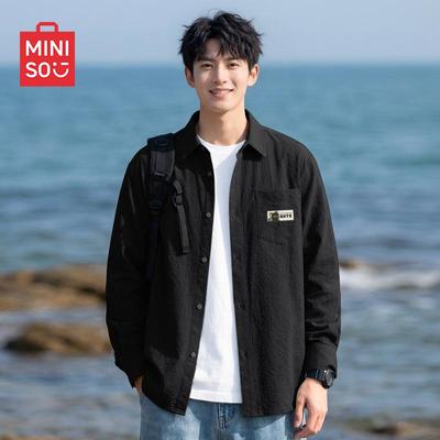 Men's Loose Fit Casual Long Sleeve Shirt