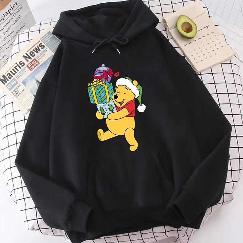 Kawaii Winnie Pooh Bear Printed Hoodie Fashion Autumn Men and Women Casual Long Sleeve Streetwear Sweater Harajuku Pullover Top
