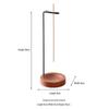 Sapeli Inverted Incense Holder: Solid Wood Aromatherapy Accessory for Home and Zen Tea Ceremonies