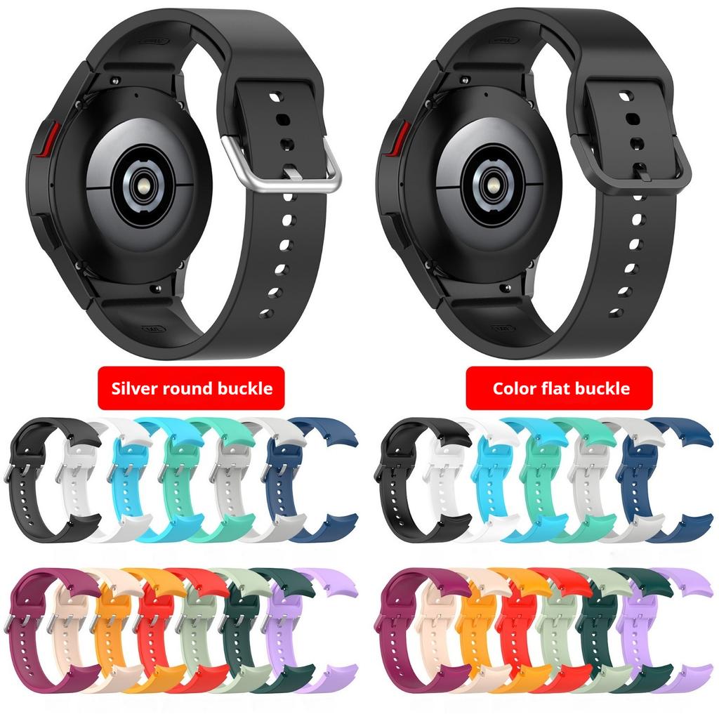 Suitable for Samsung Galaxy Watch4//5/6/7 Silicone Strap Sports Waterproof Strap 20mm