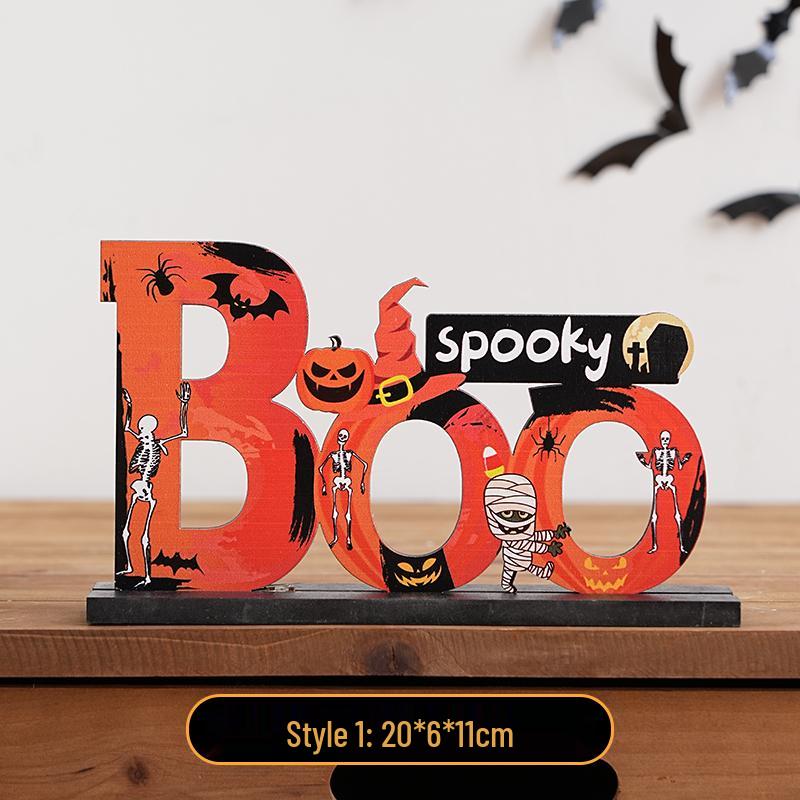 Halloween Cartoon Pumpkin Desktop Ornaments: Creative Decorations for Festive Scenes and Photo Props