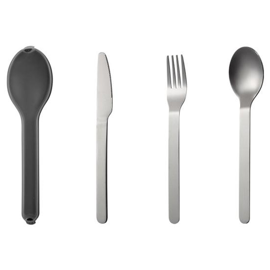 Súprava príborov 1 Nehrdzavejúca Protišmyková nehrdzavejúca oceľ Lyžica s dlhou rúčkou k Súprava stolového krájača Camping