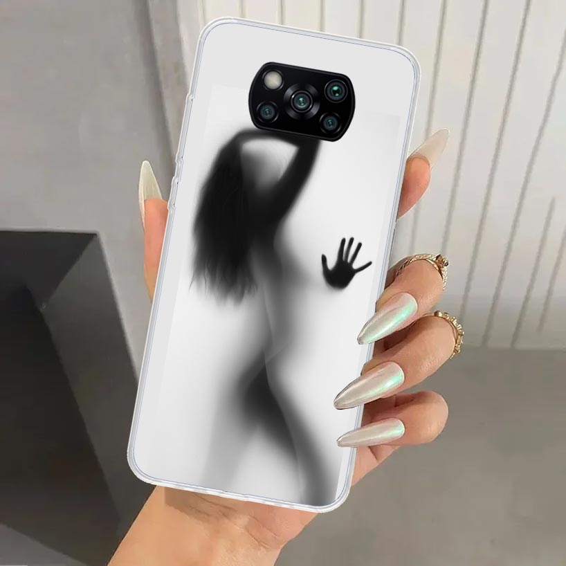 Woman Silhouettes Sexy Lady Girl Phone Case for Xiaomi Poco X5 X6 X7 Pro F7 Ultra M7 Redmi 15 15C 13 13C 12 12C 10 10A 10C 9 9A