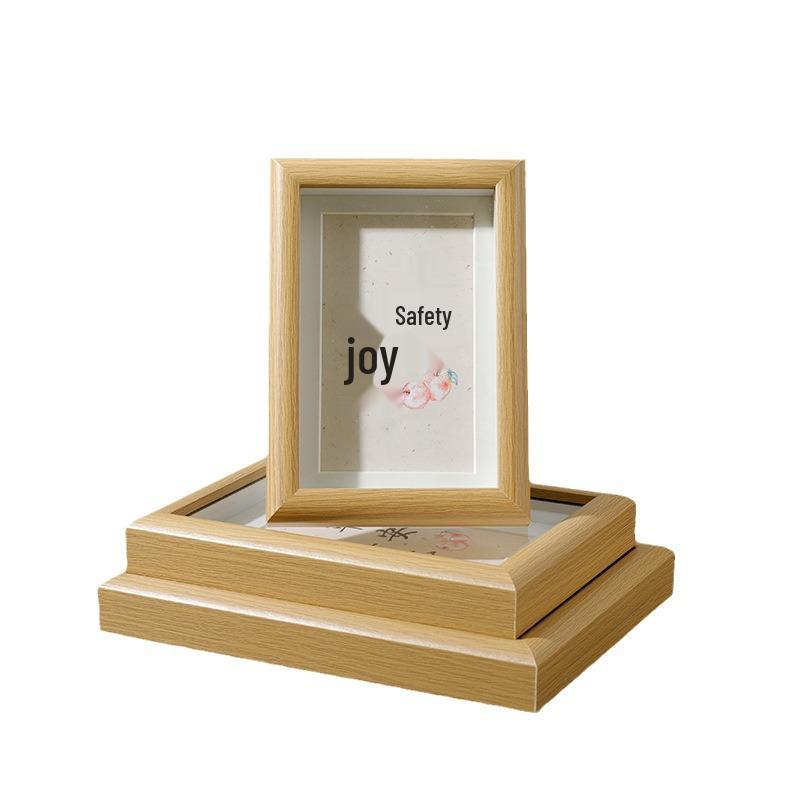 Wooden Photo Frame: Wall, Desktop, Calligraphy & Painting, 3D Design, Sizes 5-10 Inch
