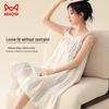 Mao Ren Women's Cotton French Strap Printed Nightdress