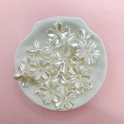 10/20 piezas Para Manualidades DIY Hecho a Mano Horquilla Elegante ABS Blanco Perla de Imitación Cuentas Sueltas Fabricación de Joyería Hallazgos de Bordado Tapas Accesorios