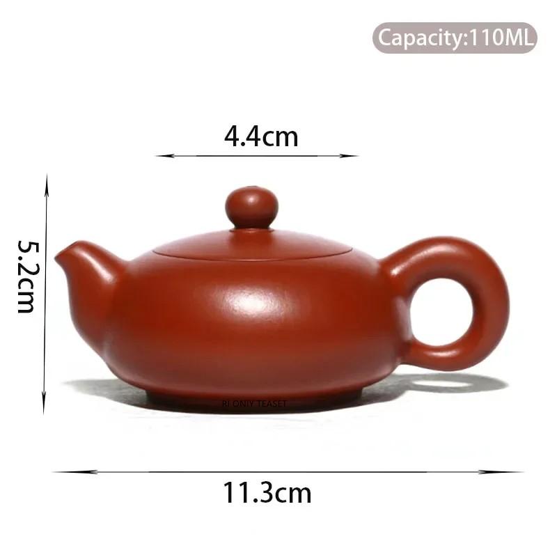

110ml Yixing Handmade Purple Clay Teapots Small Capacity Beauty Kettle Raw Ore Dahongpao Tea Pot Chinese Zisha Tea Set Gifts