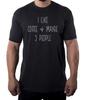 Ich mag Kaffee und vielleicht 3 Leute, Lustige Herren-Kaffee-Shirts, Grafik-T-Shirts