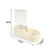 Split Design Automatic Pet Feeder And Water Dispenser Set Gravity Refill Food And Water Bowls For Cats And Dogs
