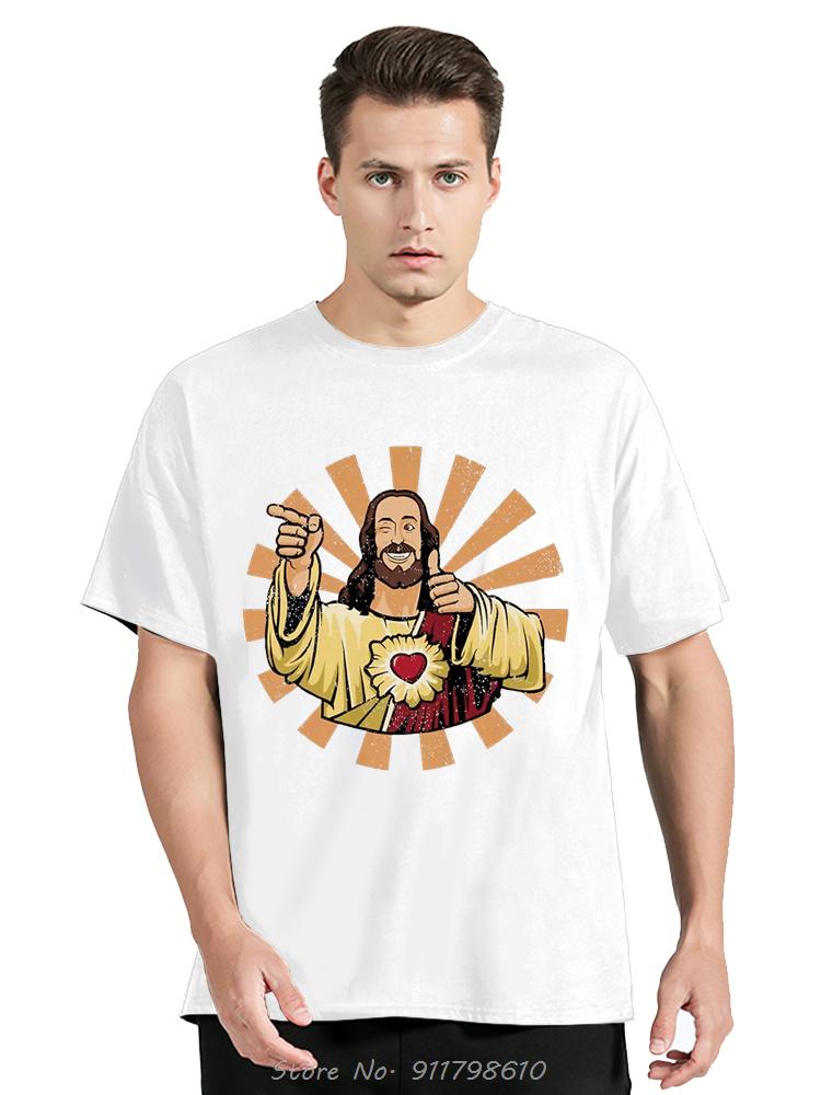 Buddy Christ Vintage 90s Cool Jesus Religious Christian T Shirt Fitness Clothing Sales Unisex T-shirt Unisex O-Neck tshirt