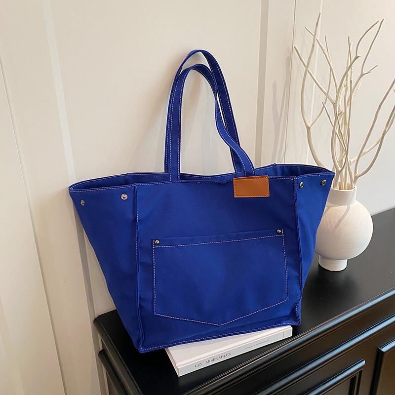 Casual and Simple Commuting Tote Bag Versatile Student Class Single-shoulder Tote Bag
