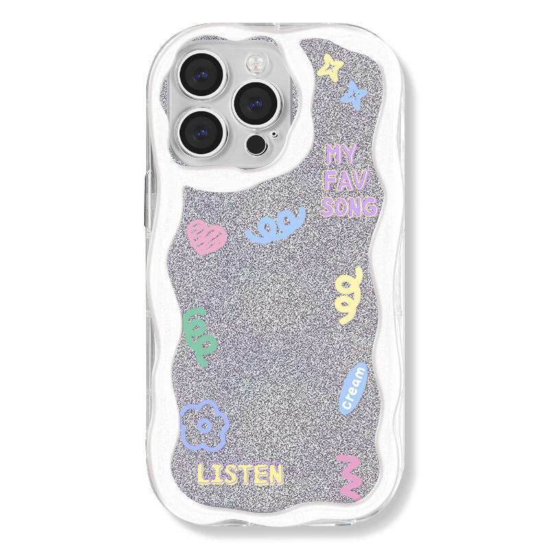 Zhitai Cream Pattern Desktop Stand for iPhone 15 Pro - Compatible with Apple 14, Bracelet 11, and 8 Generations.