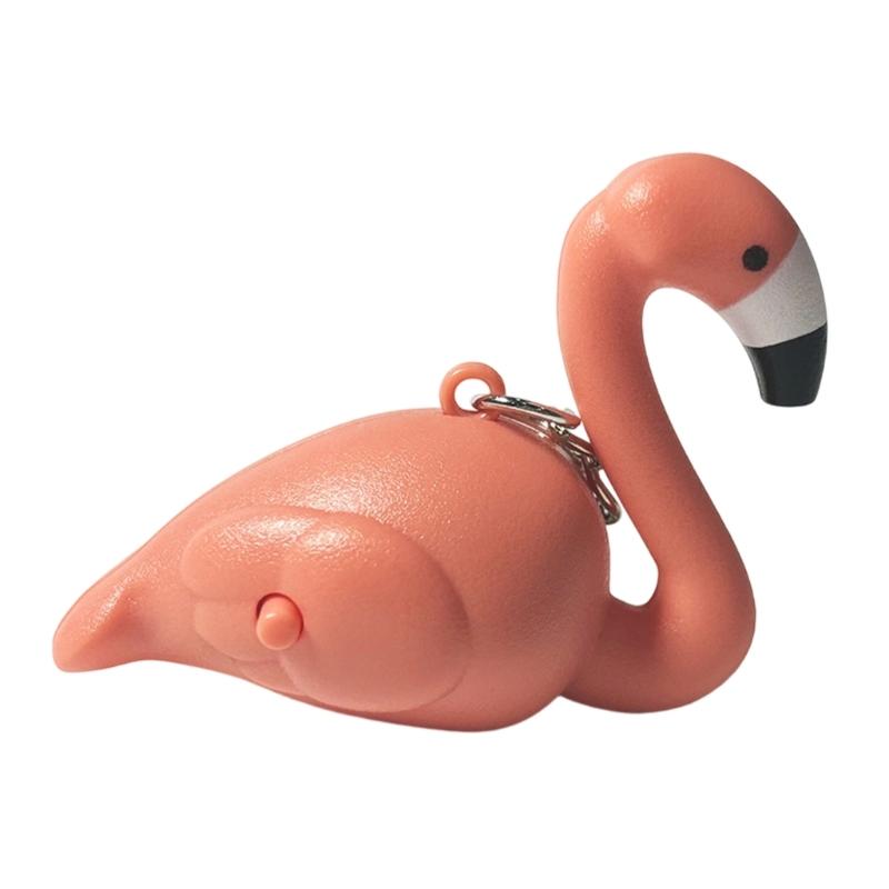 ABS Animal Shaped Flashlight Keychain Builts In Light for Dark Conditions Cartoon Animal Portable Accessory