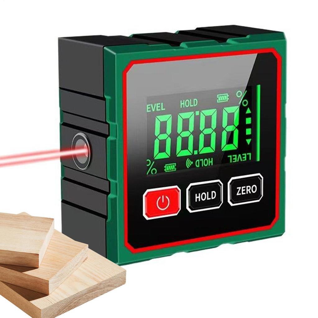 Digital Angle Finder Magnetic Digital 4-side Magnetic Level Gauge Box Waterproof Angle Finder For Outdoor Workshop Construction
