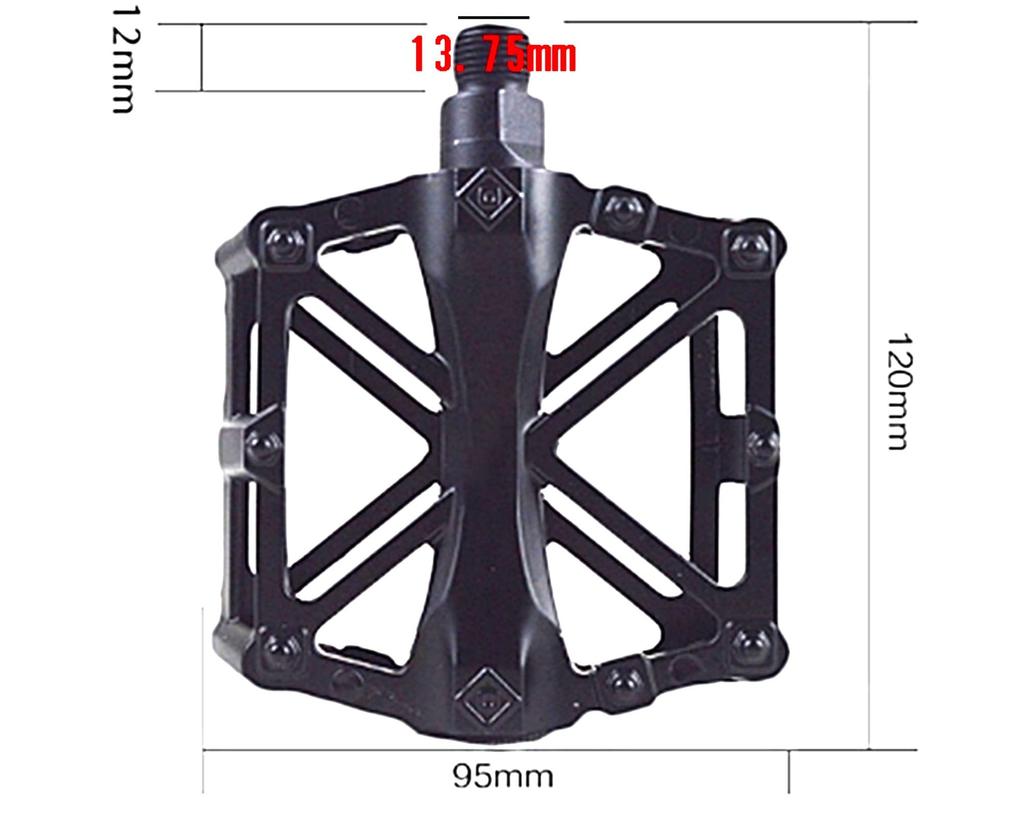 Komorebiya Bicycle Aluminum Alloy Pedals for Mountain Bikes and Road Set of OD06 Pedals, Bikes, 2, Non-Slip, Lightweight, Durable, (Light Green)