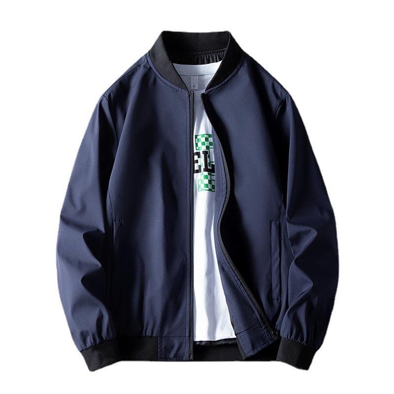 Herrjacka Vår och Höst Koreansk Version Casual Stor Storlek Huvjacka Herrtopp