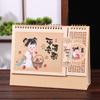 2026 Chinese Style Year of the Horse Red Desk Calendar – Creative Cut-out Design