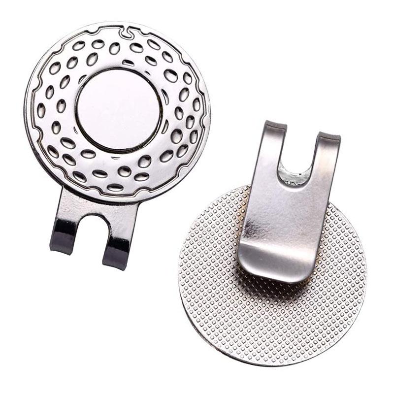 

Silver & Black Magnetic Golf Marker Hat Clip Accessory