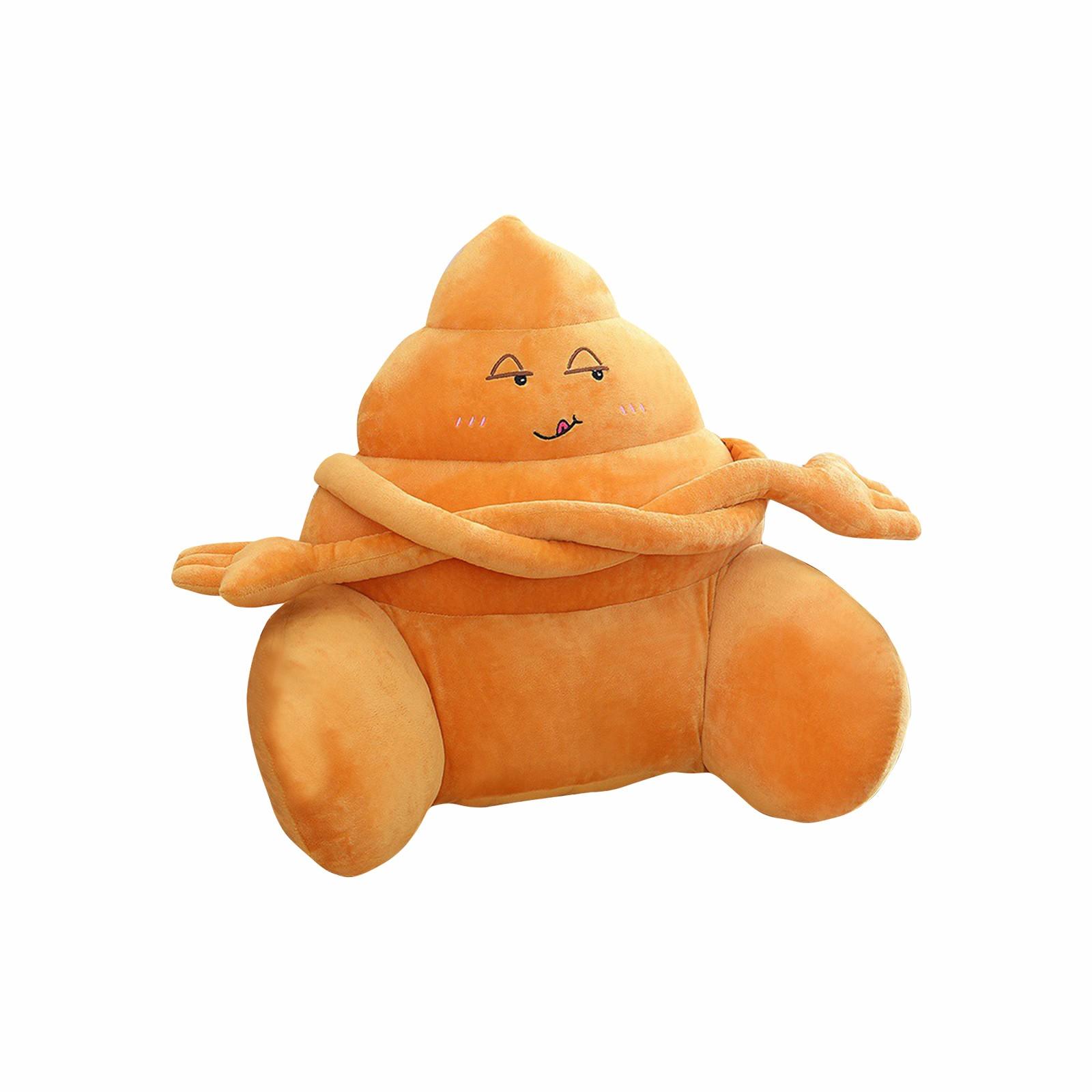 

Креативная забавная подушка на талию в виде Санта-Клауса, плюшевая игрушка, подушка на сидение, подушка на талию в виде снеговика One Size оранжевый