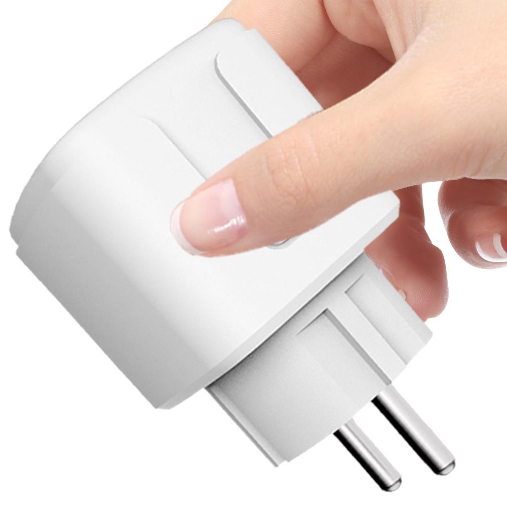 WiFi Connected Socket Intelligent Socket with Timer and Countdown Function 16A Adapter Plug for Power Consumption Measurement