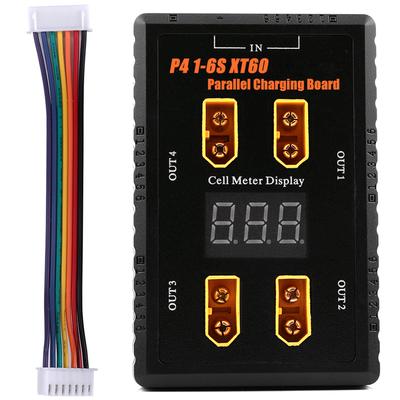 16S LiPo Akku Paralleles Ausgeglichenes Ladeboard Platte 40A Eingang XT60 Stecker