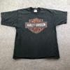 Maglietta Harley-Davidson Uomo Taglia L Logo Bar & Shield Nero Columbia Tennessee T-shirt