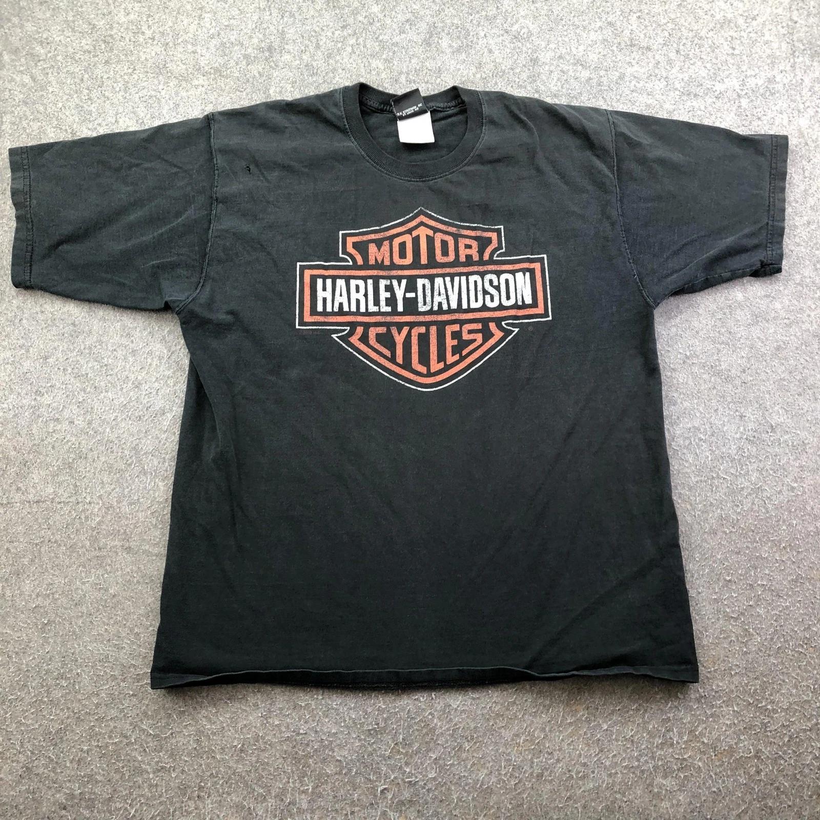 Harley-Davidson Shirt Mens Large Black Bar Shield Logo Columbia Tennessee Tee M