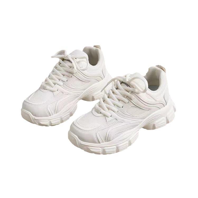 Thick-soled breathable running sneakers spring and autumn new dad shoes women's Korean version of fashion casual shoes heightening muffin shoes