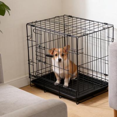 Indoor Reinforced Pet Cage for Small To Medium Dogs, Rabbits, Cats - Includes Toilet