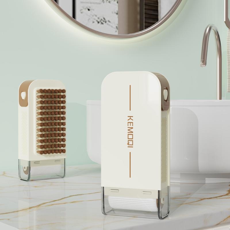 3In1 Multi-Functional Soap Dishes Portable Travel Home Soap Box With Foaming Roller Soap Holder Storage Case Wash Brush