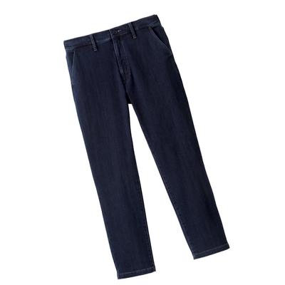 Jeans chauds extensibles Beisia Pantalon décontracté uni élégant pour et Bureau Facile à bouger Coupe slim extensible Confortable pour l'automne et TOUJOURS Bleu Taille M Homme