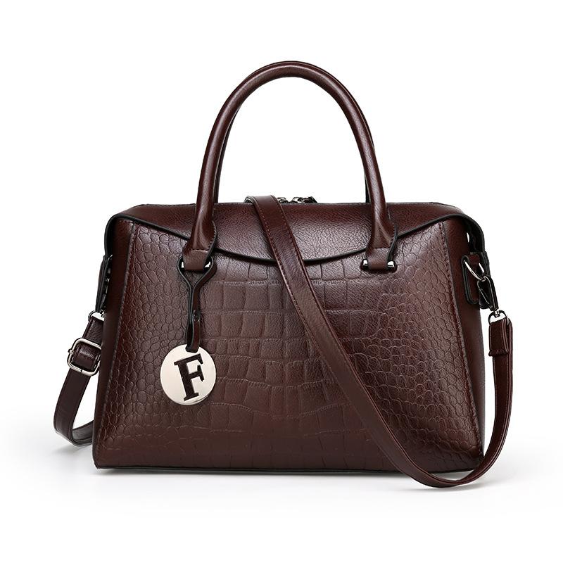 Crocodile PU Tote Bag Waterproof Leather Shoulder Bag All-match PU Snake Bag