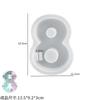 2026 New DIY Crystal Resin Arabic Numerals Candlestick Symbols & Gypsum Resin Candle Base Handmade Number Mold for Crafting
