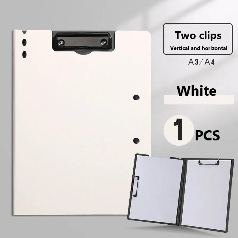 Double Clip Thickened File Folder With Writing Pad Office Multi-Functional PP Material Clipboard Organizers Desk Organizer