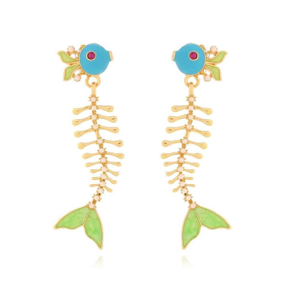 Handmade Spliced Pearl Earrings Glazed Simulated-Pearl Dangle Earrings Fashion Jewelry B