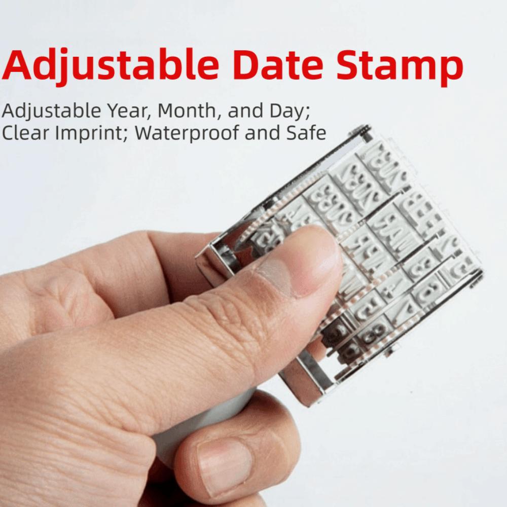 Adjustable Digital Date Wheel Stamp Vintage Number Roller Stamp Date Postmark Stamp Sealing Stamp