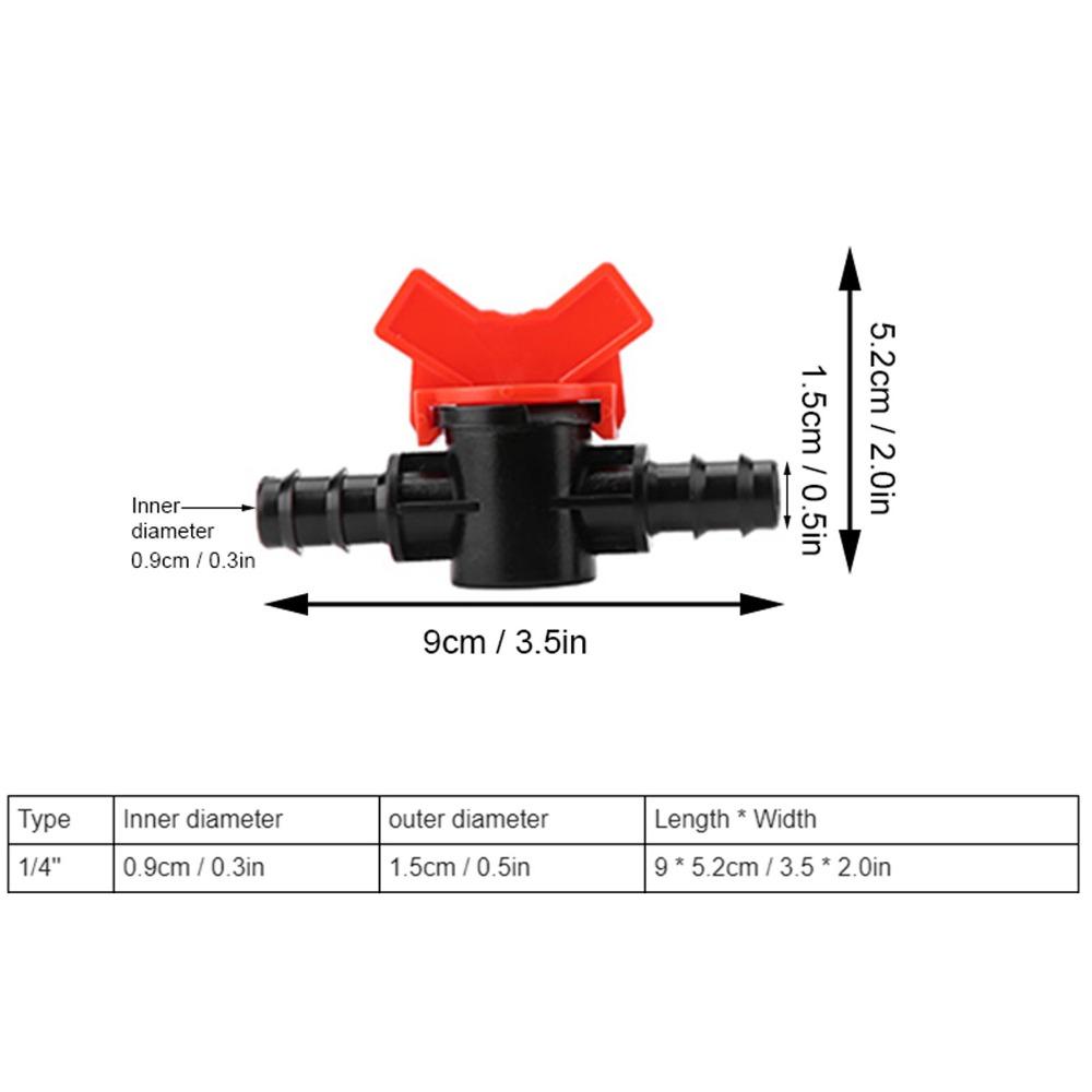Plastic Water Flow Control Valve Multiple Sizes Aquarium Valve Plastic Ball Valve Irrigation