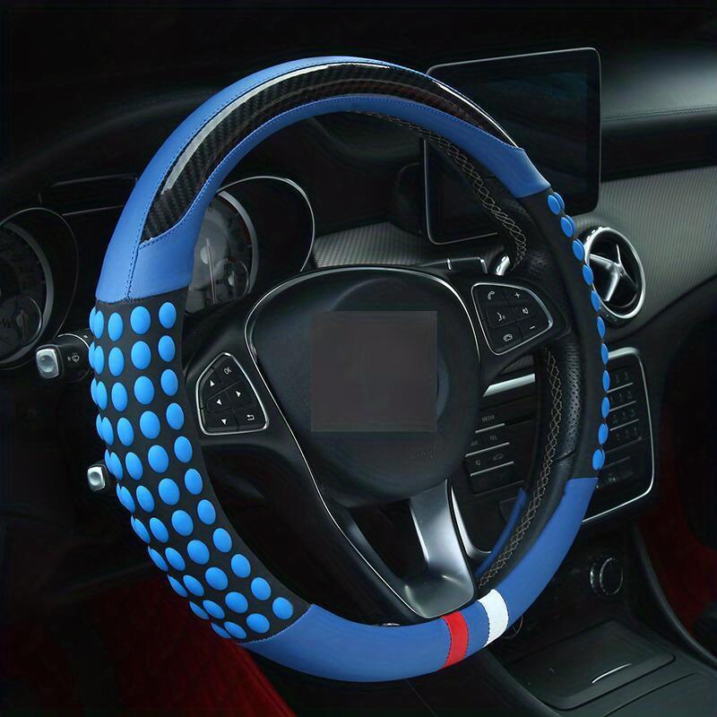 New Car Steering Wheel Cover Universal Faux Leather Film Fashion Sports Four Seasons Universal Car Accessories