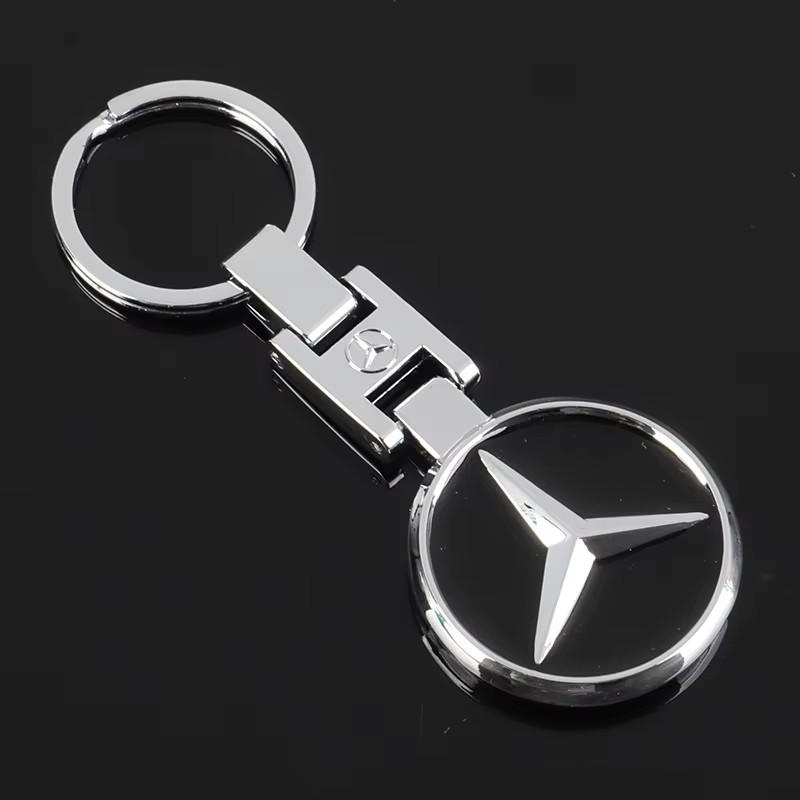 

GLC GLB 3D Metal Benz Badge Keychain Keyring Emblem Car Accessories For Mercedes Benz AMG W206 W220 W212 W201 W210 W108 W168 W2