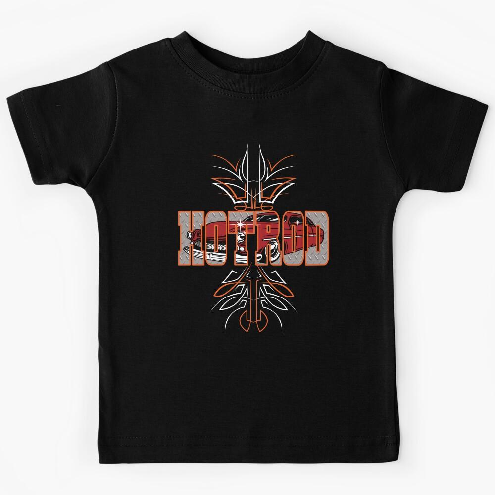 Hot Rods Pinstripes Custom Cars Lead Sled Low Rider Kids T-Shirt 150