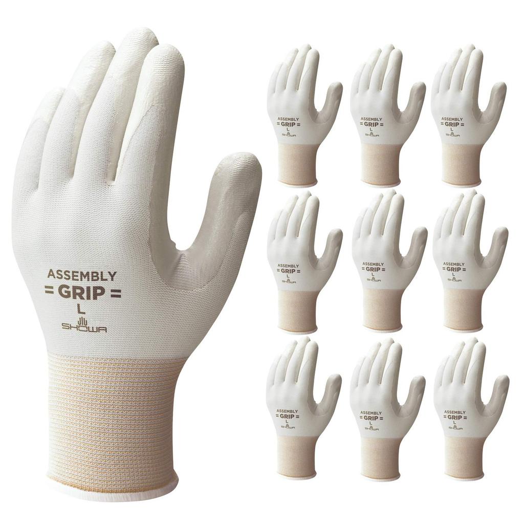 Showaglove Nitrile Backless Simple Assembly Size Small (Showaglove) [10-Pack Gloves] No. 370, Packaging, Grip, Gray,