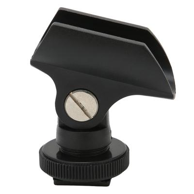 JD‑03 Mikrofon Klipsi Evrensel 50mm Açıklık Ayarlanabilir Açılı Röportaj Mikrofon Tutucu