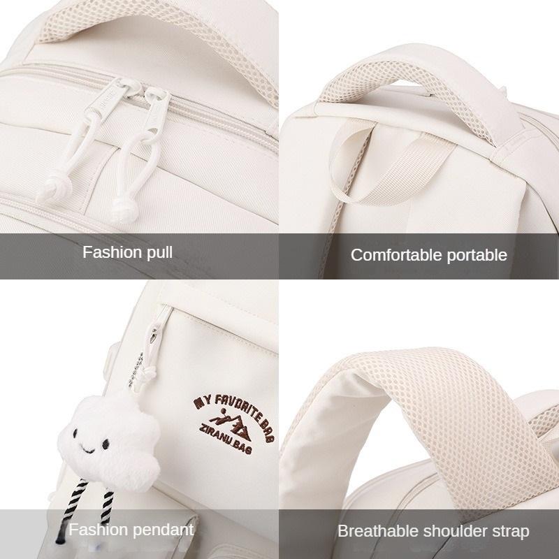 Einfacher Rucksack im koreanischen Stil für Herren und Damen, lässig, für Schülerinnen und Schüler