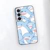 Cute Anime Shark Phone Case For Samsung A25 A13 A33 5G A54 A36 A35 A56 A52 A14 Shockproof Soft Cover