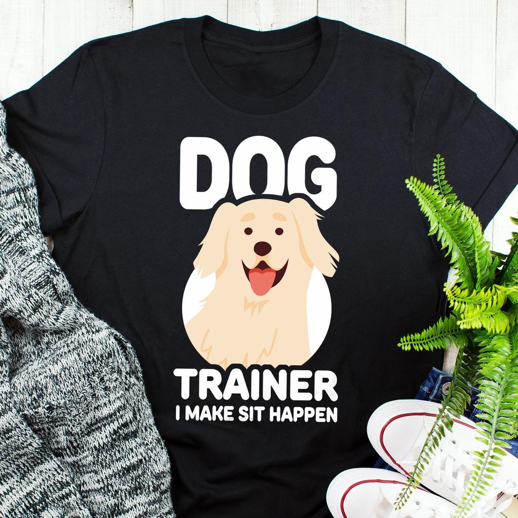 Dog Trainer Shirt, , Funny Golden Retriever Lover Gift Cute Dog Training T-shirt Animal Behaviorist Tshirt Labrador School Positive
