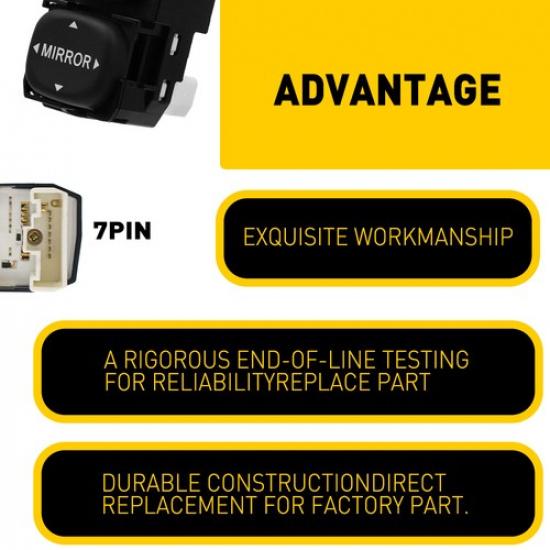 For Toyota Tacoma 2005-2011 Control Mirror Switch Left Driver Side 8487034010