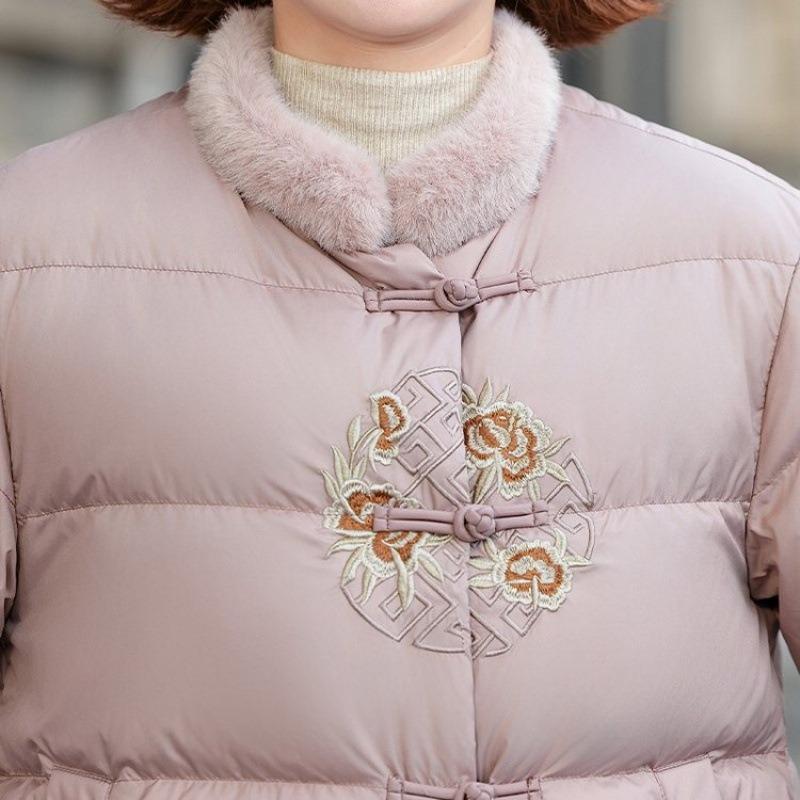 Small down padded jacket noble padded jacket women's autumn and winter warm padded jacket