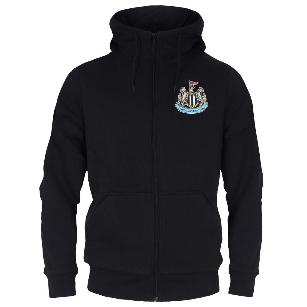 Newcastle United FC Mens Fleece Full Zip Hoodie