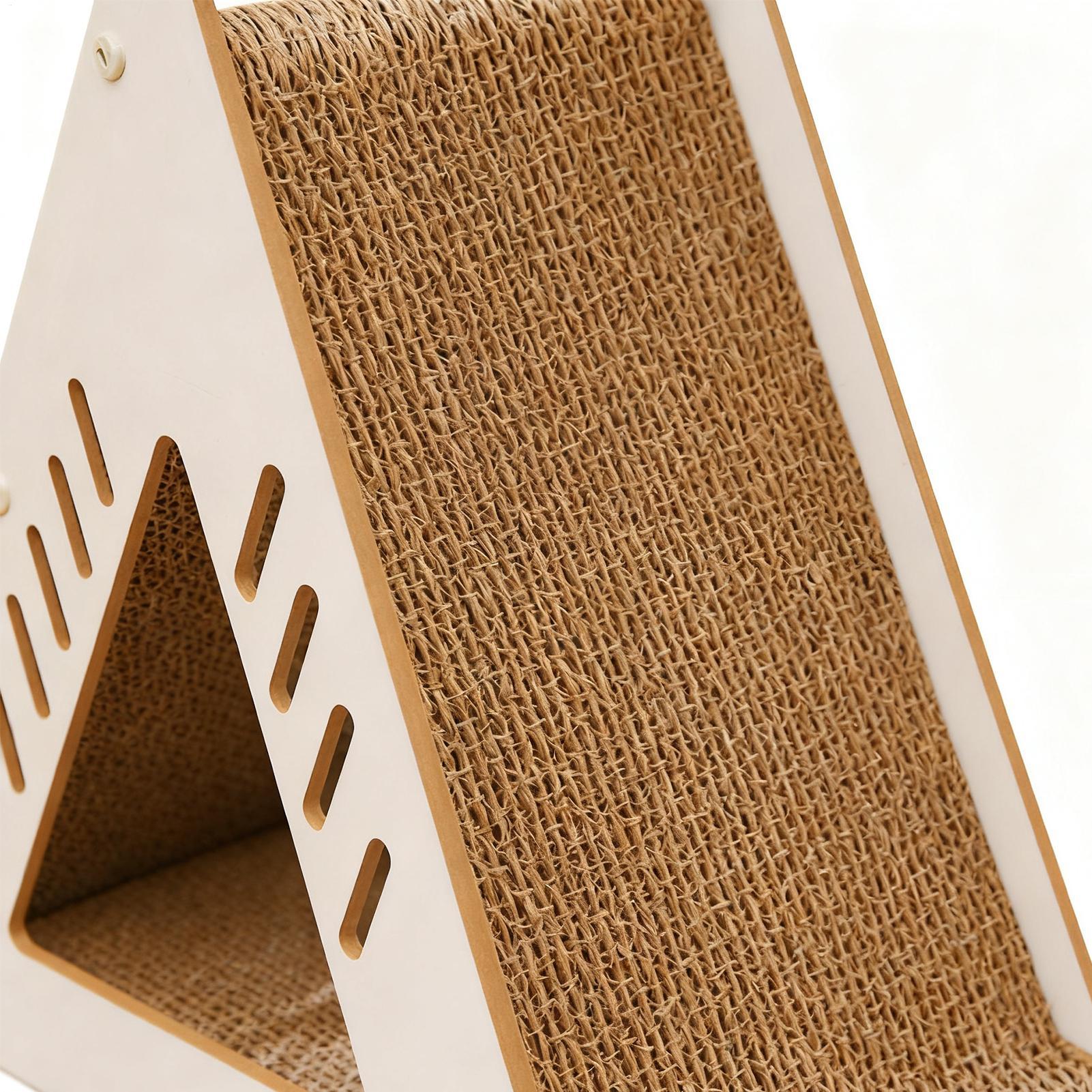 

Cat Scratcher Detachable Furniture Protector Hallow Triangular Kitten Scratching Post For Kitten Pet Indoor Boredom Play China Mainland